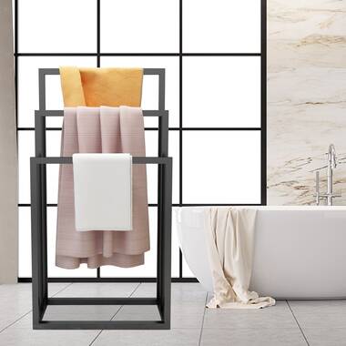 Modern free best sale standing towel rack